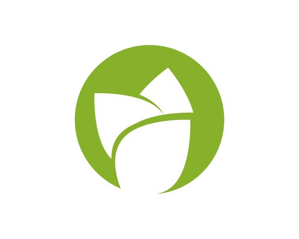 Imagen de vector verde único de plantilla de logotipo empresarial de agricultura