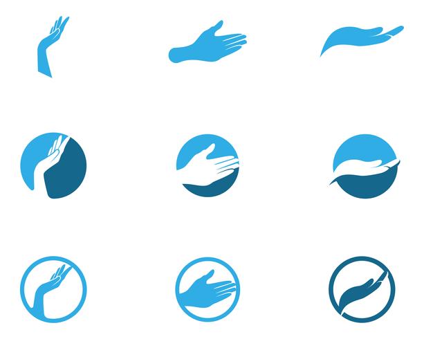 Hand Care Logo Template vector icon Business symbols