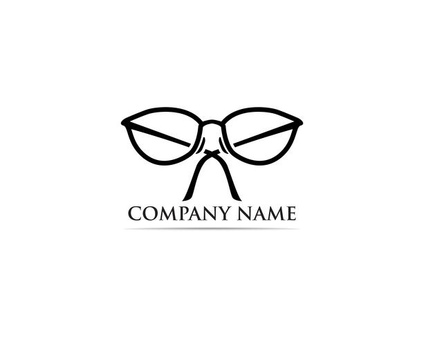 Glasses Logo Design vector