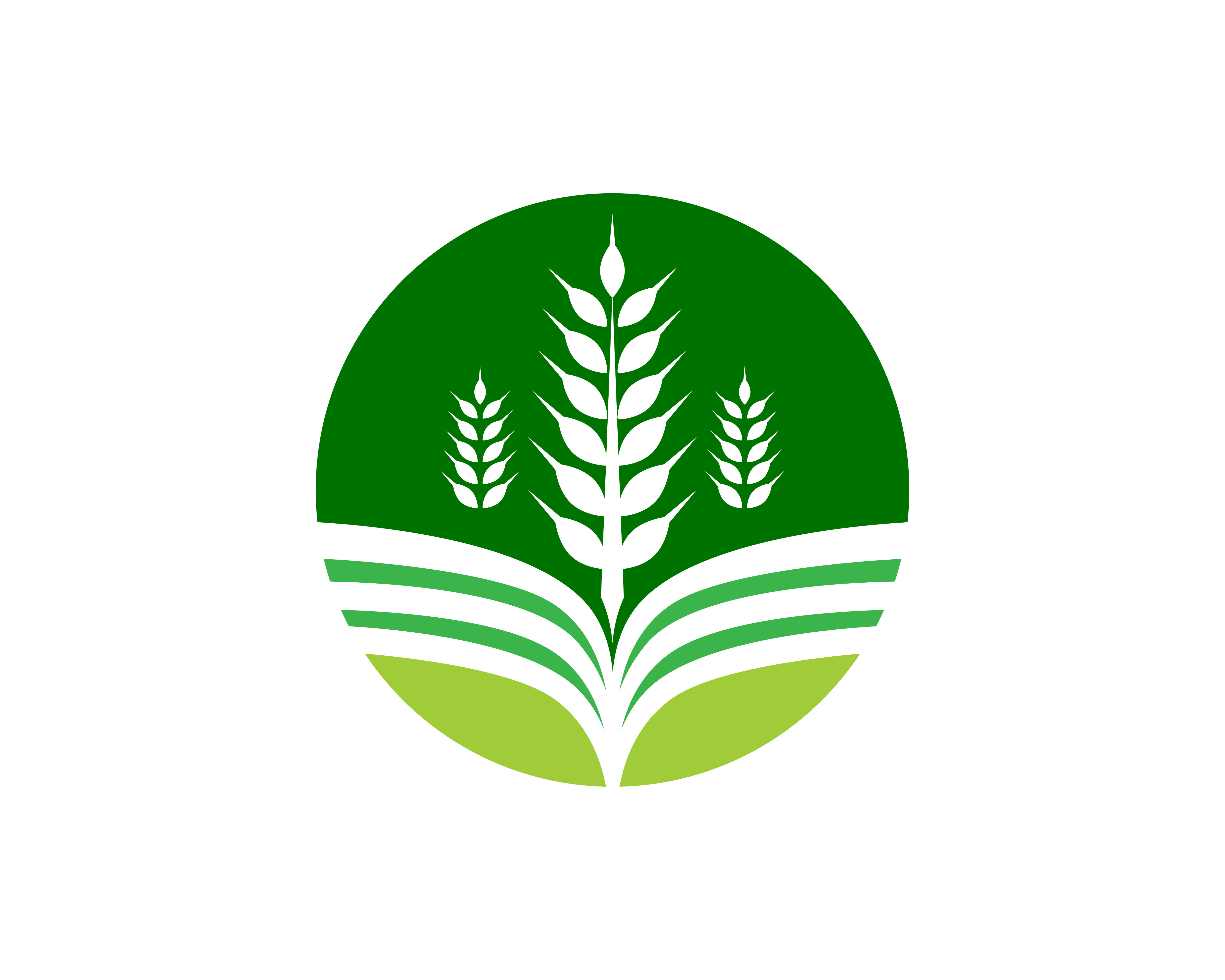 Agriculture business logo template unique green vector image 623682