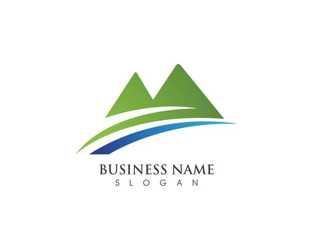 Mountain logo and symbols  vector