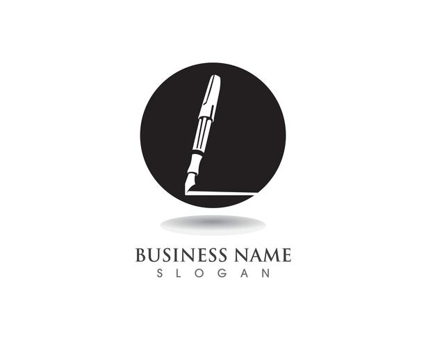 pen Logo template Vector illustration business 