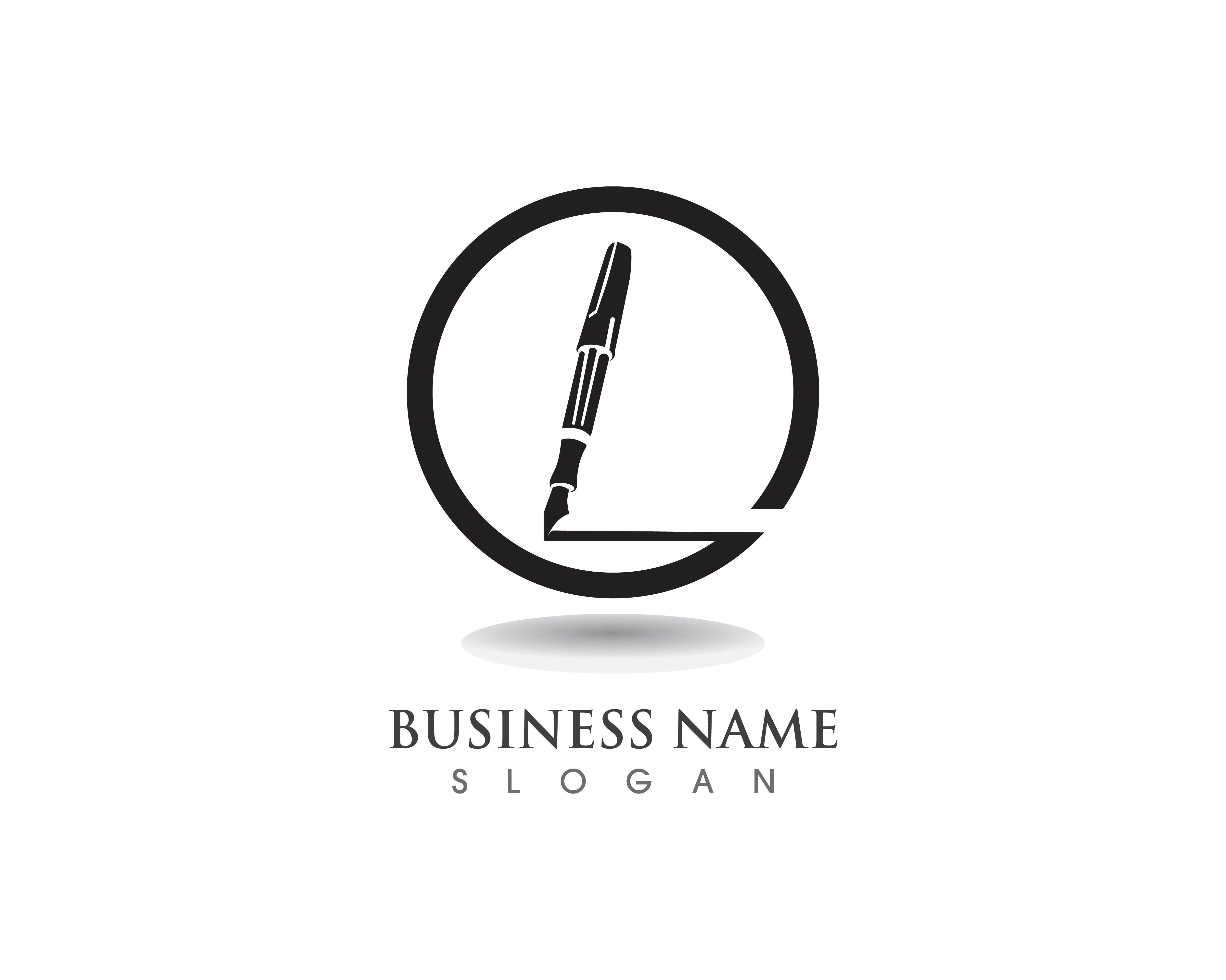 pen Logo template Vector illustration business 623885 Vector Art at