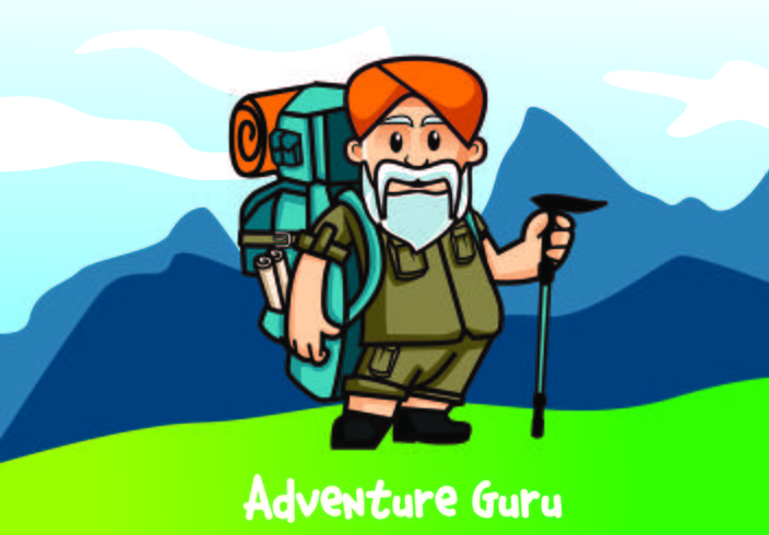 travel Guru Adventure Character vector
