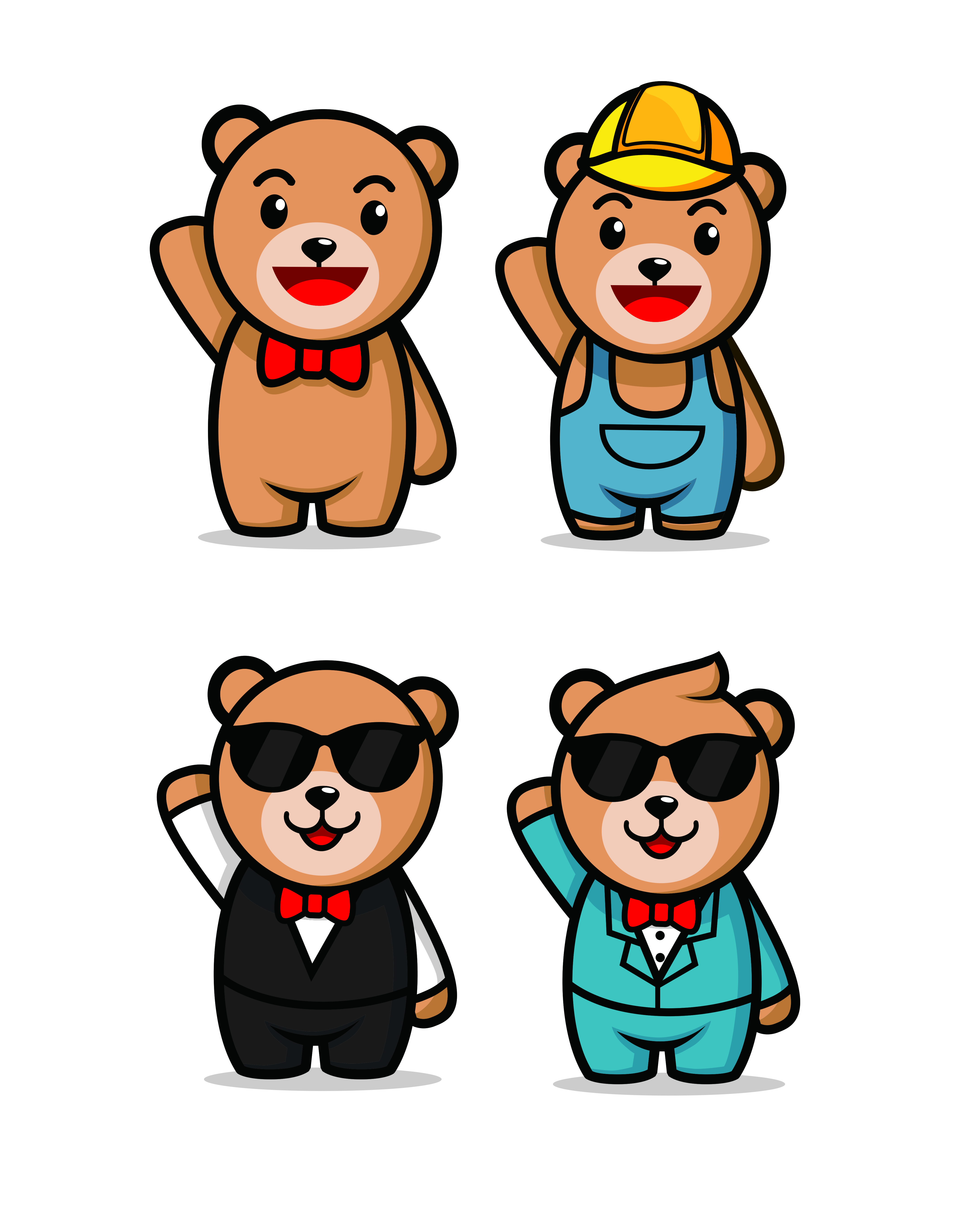 cute teddy bear character mascot designs 623972 Vector Art at Vecteezy cute teddy bear character mascot designs 623972 Vector Art at Vecteezy