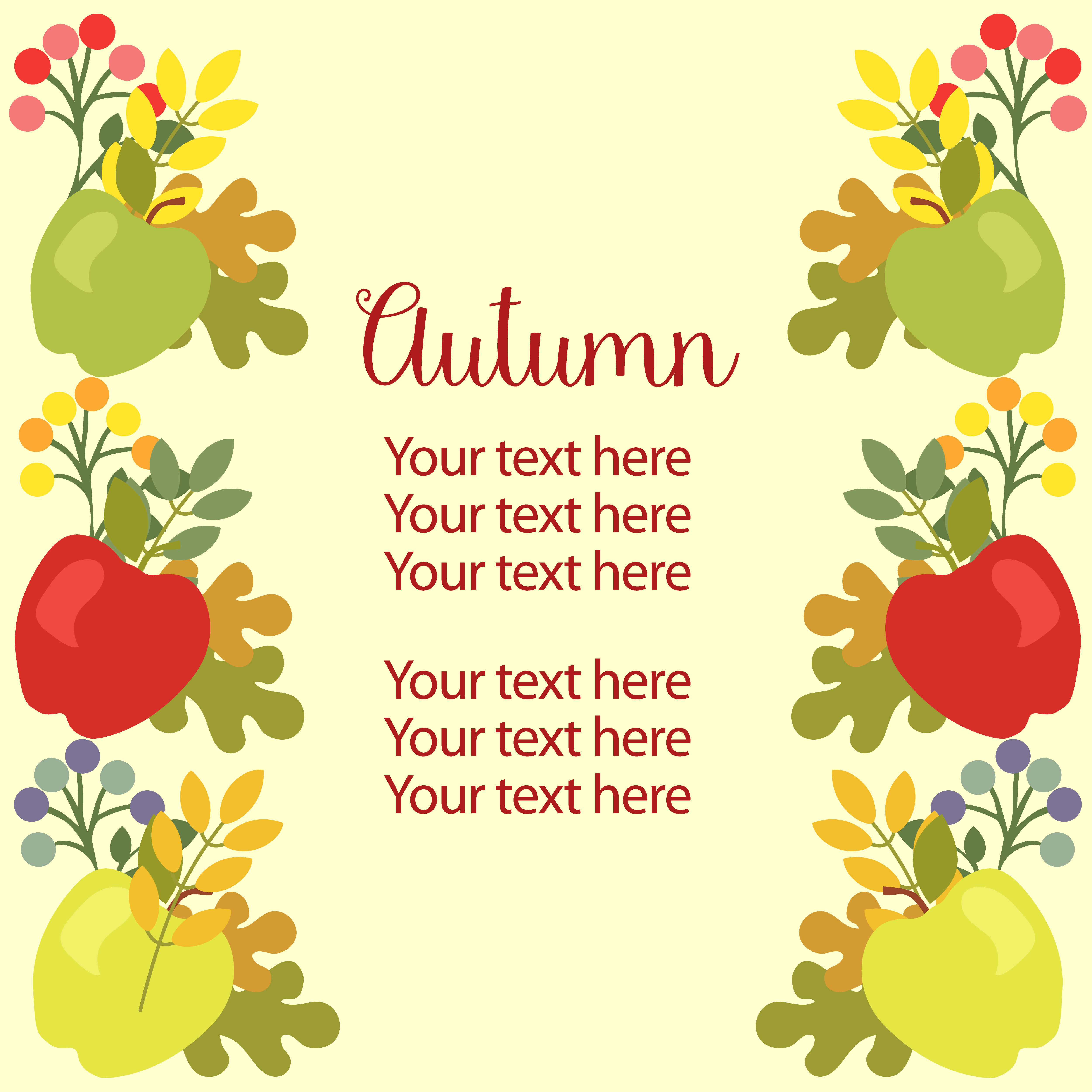 Apple Border Vector Art, Icons, and Graphics for Free Download