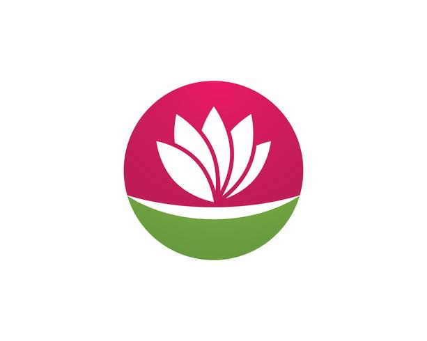 Beauty Vector Lotus flowers design logo Template icon - Vector