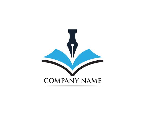 Writer pen Logo template Vector