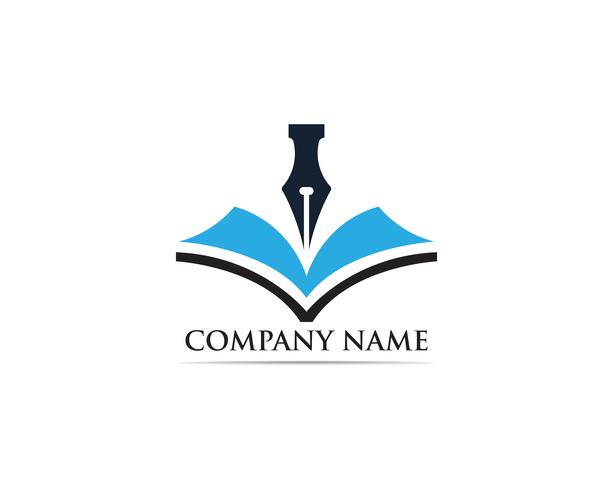 Writer pen Logo template Vector