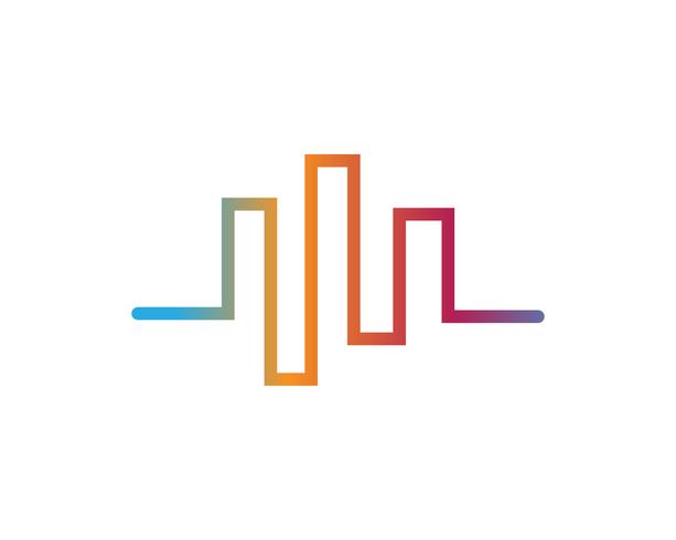 sound wave ilustrations vector