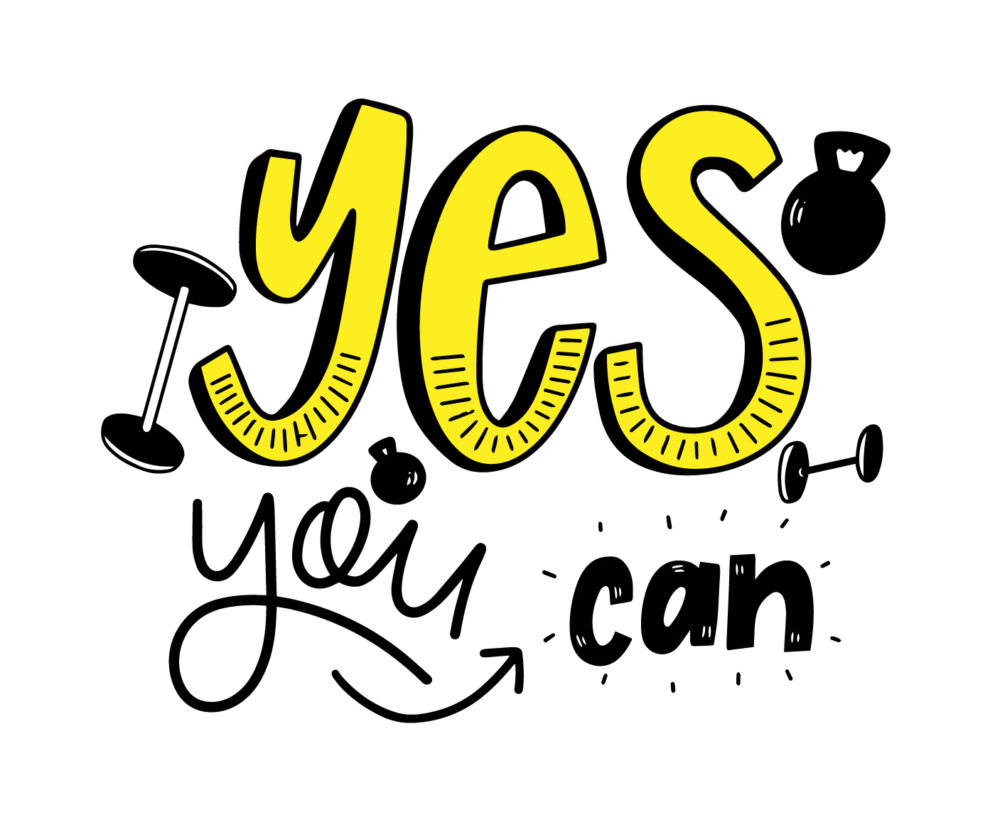 Download Motivational Sport Quote Lettering 624013 Vector Art at Vecteezy