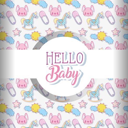 Baby love pattern background