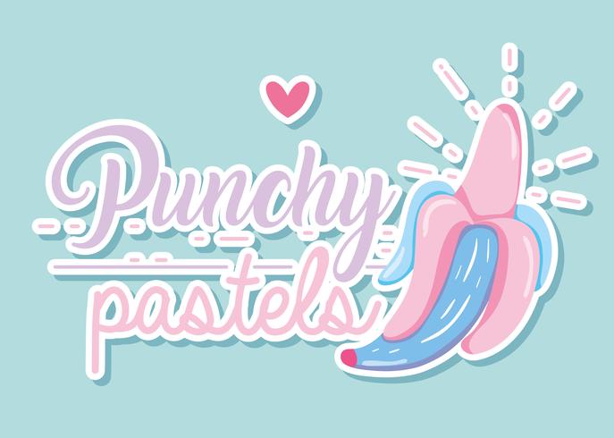 Punchy pastel concept vector