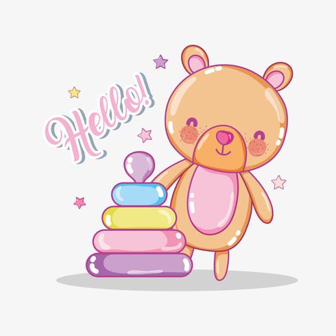 Baby love card vector