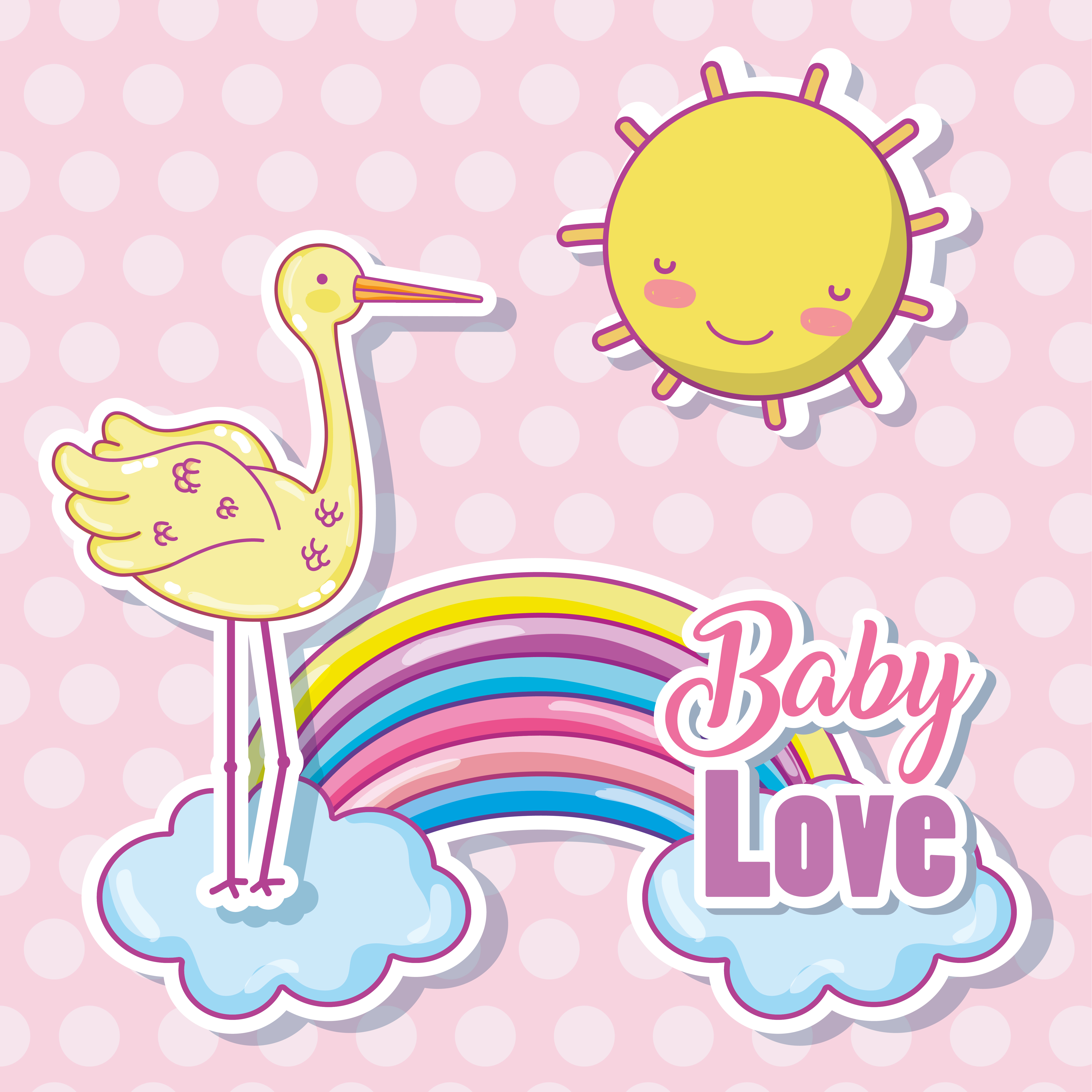 Baby love cartoon 624687 Vector Art at Vecteezy