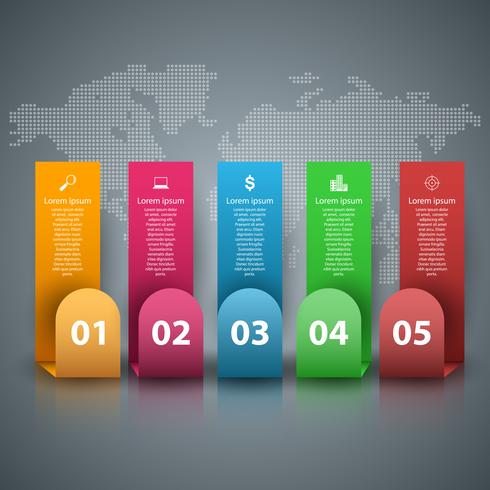 Business Infographics origami style Vector illustration.