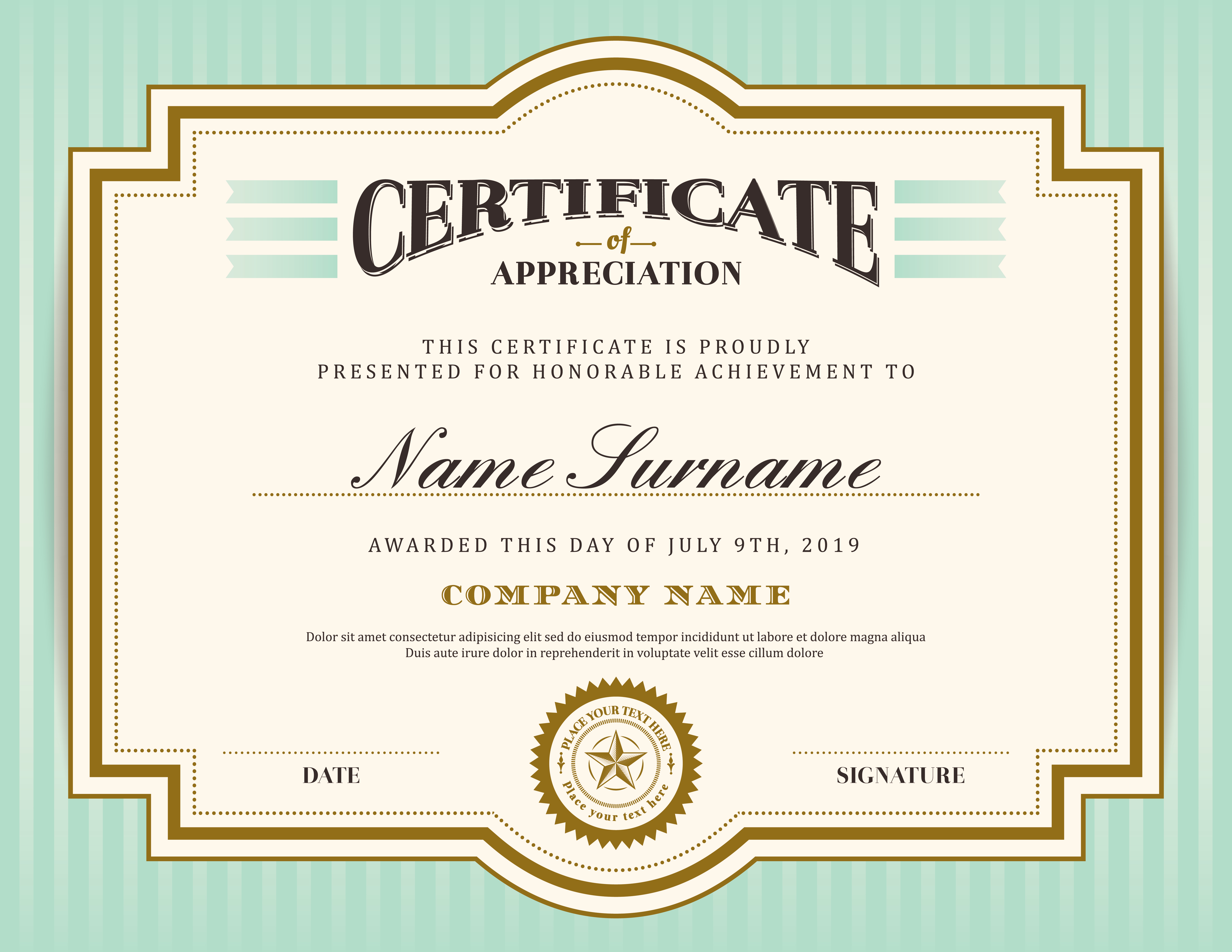 Download Vintage retro border and frame certificate background ...