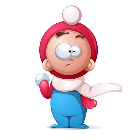 Funny, cute cartoon characters. Snow and winter. 625363 Vector Art at Vecteezy Funny, cute cartoon characters. Snow and winter. 625363 Vector Art at Vecteezy