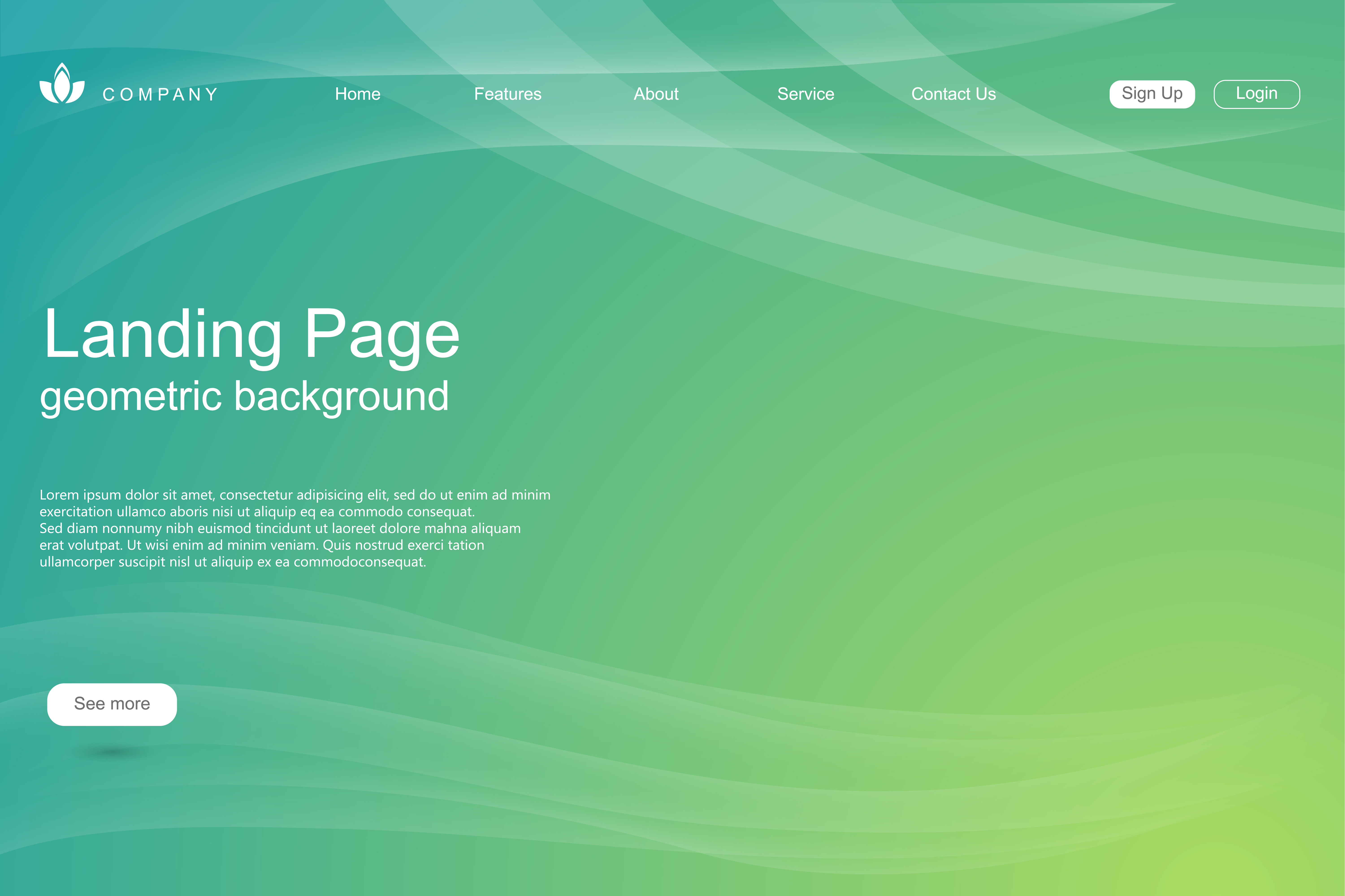 Landing page business vector template Download Free Vectors, Clipart