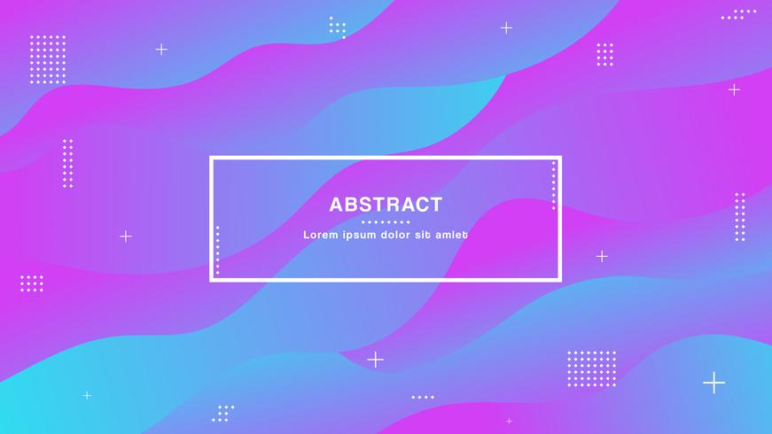 Modern colors,geometric background with trendy gradients composition and simple shapes vector