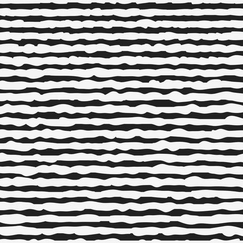 Black and white seamless pattern with hand drawn lines vector