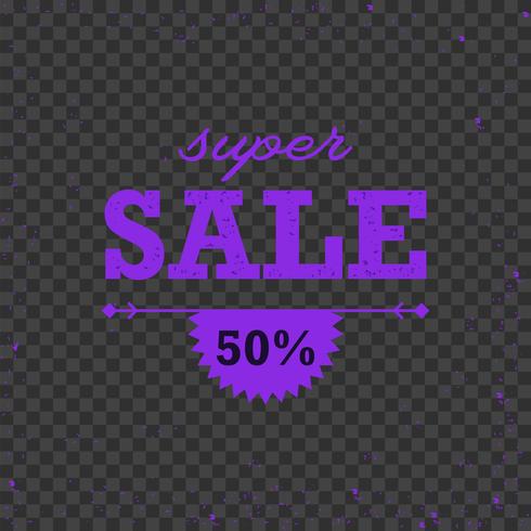 Sale discount offer stylish dark banner with radial star light rays vector