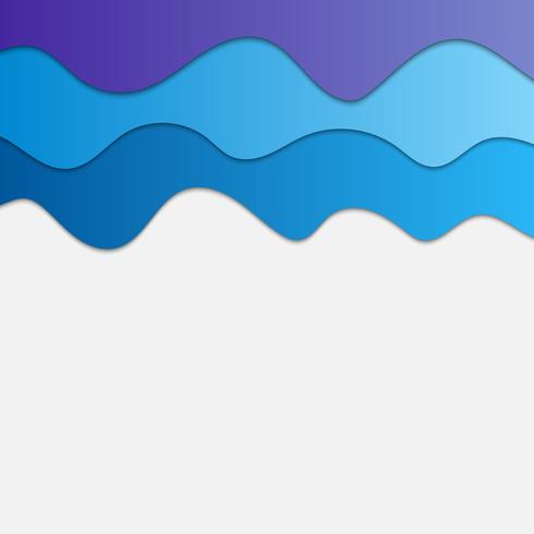 Blue waves abstract background for design, cloud concept vector