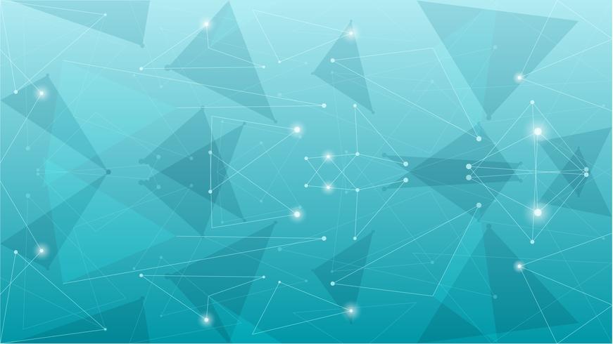 Abstract geometric blue polygonal background vector