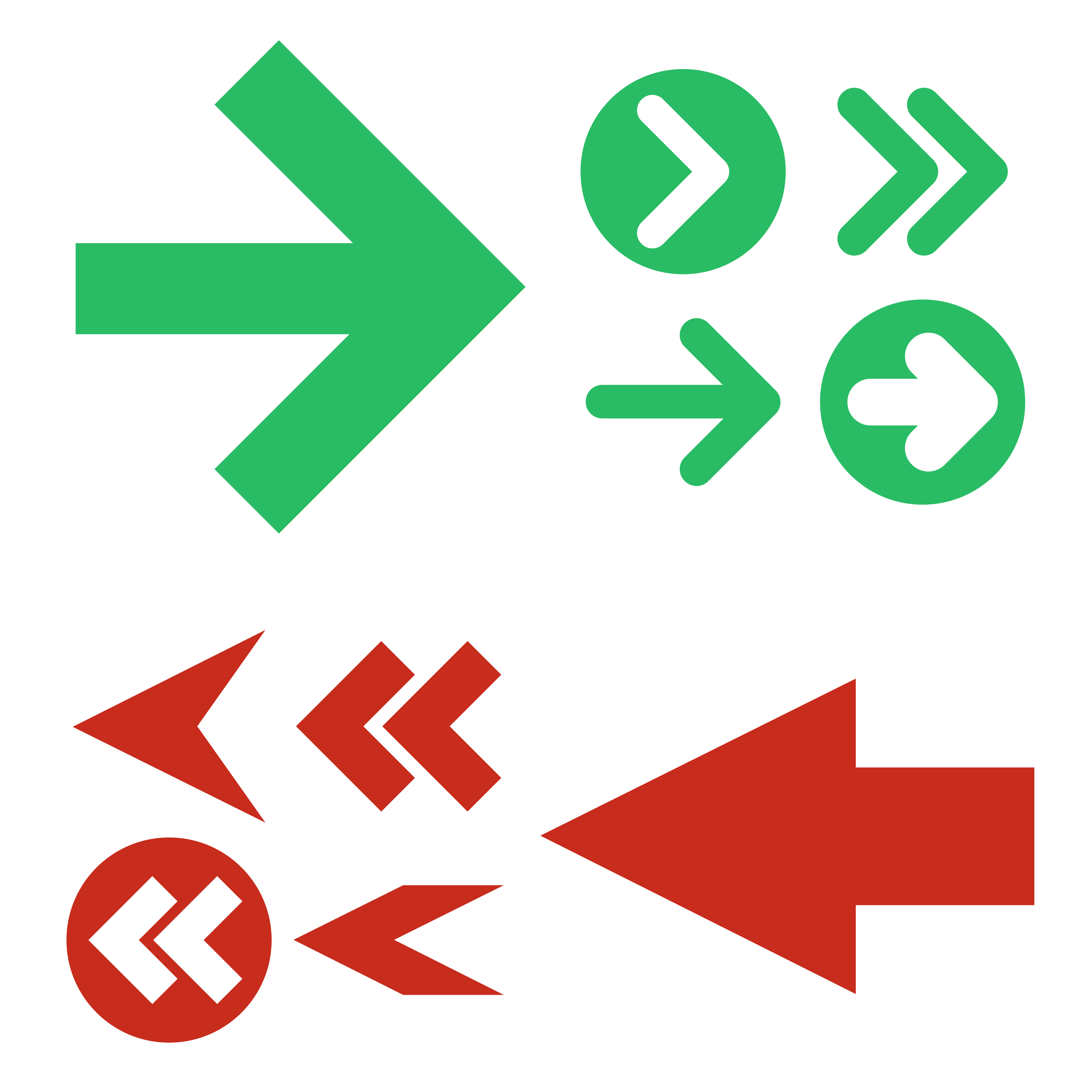 Red and green Arrows icons,vector set 625716 Vector Art at Vecteezy
