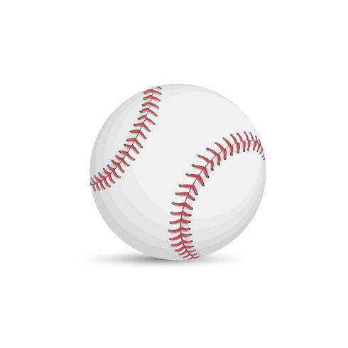 Baseball ball isolated on white background vector