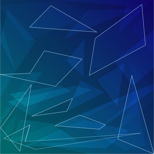 Dark blue abstract background with geometric shapes for business vector