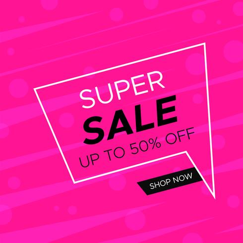 Sale discount  banner layout design vector