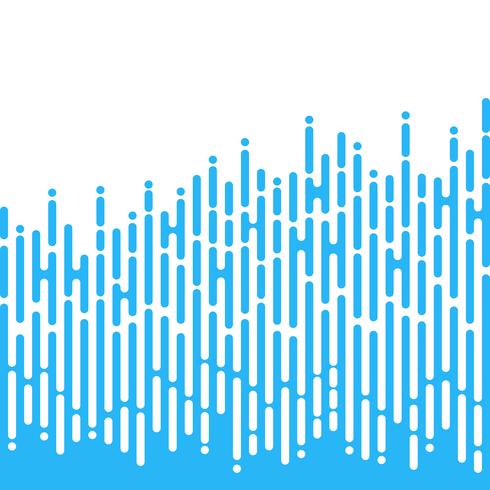 Líneas redondeadas irregulares azules en el estilo de los Mentis. vector