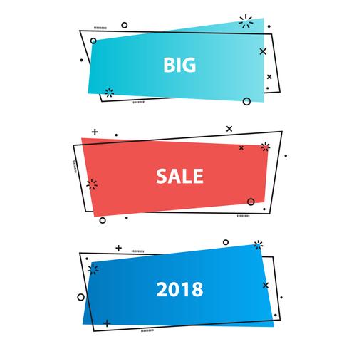 Trendy promotion business banners,stickers vector