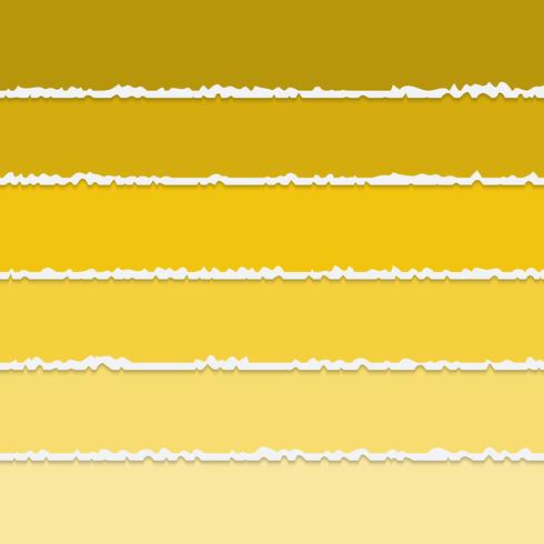 Vector background of yellow torn paper banners with space for text