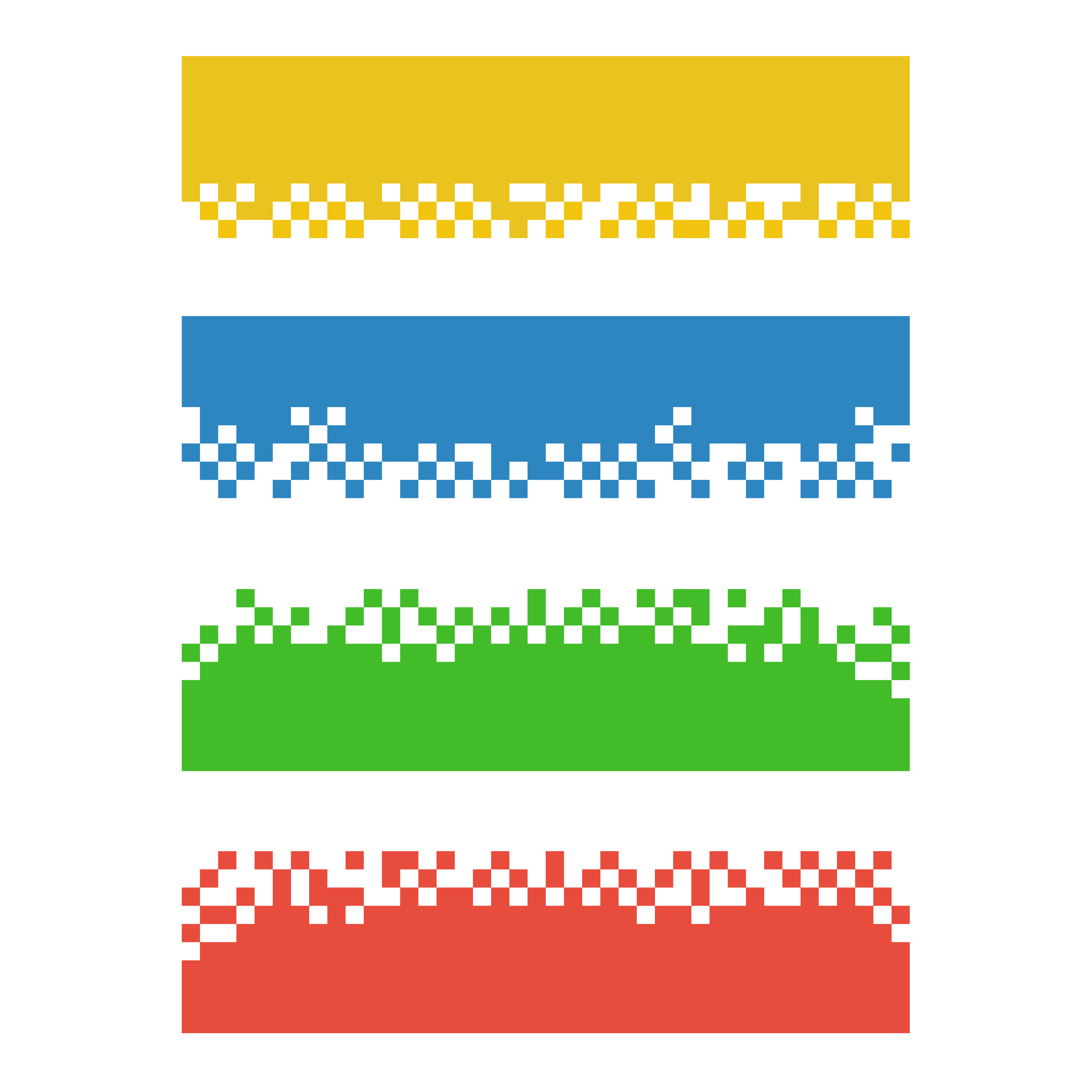 Set of color abstract pixel web banners for headers 625962 Vector Art