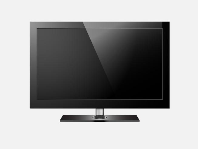 TV flat screen lcd, plasma realistic vector