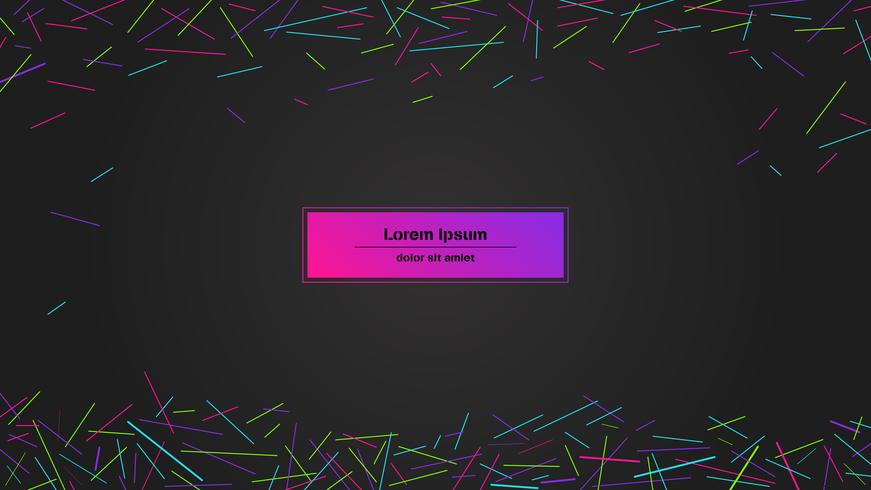 Minimal colorful abstract background. Random chaotic lines abstract geometric pattern. Vector illustration