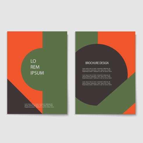 Vector set of minimal retro cards with geometric shapes