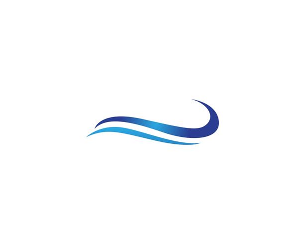 Water Wave symbol and icon Logos vector