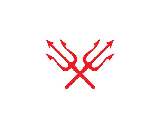 Magic tridenth trisula logo  vector