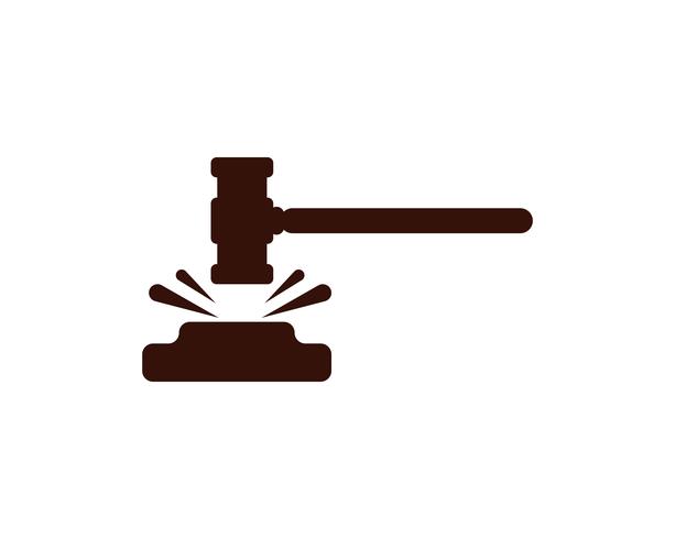 Hammer court Vector icon design illustration 