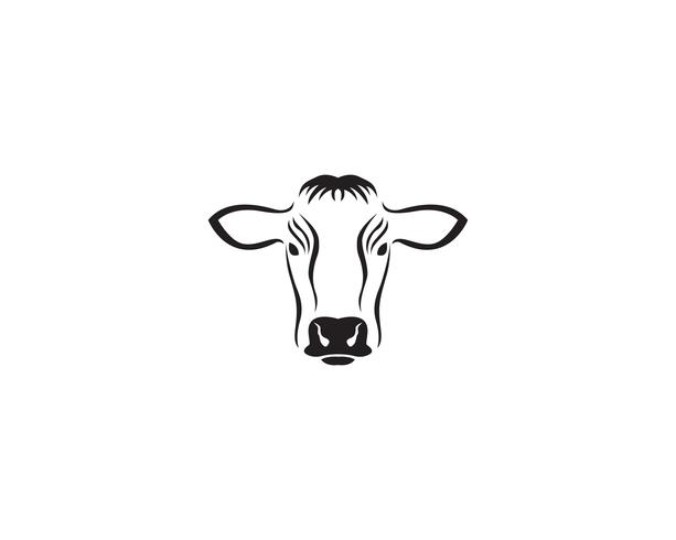 Cow Logo Template vector icon illustration 