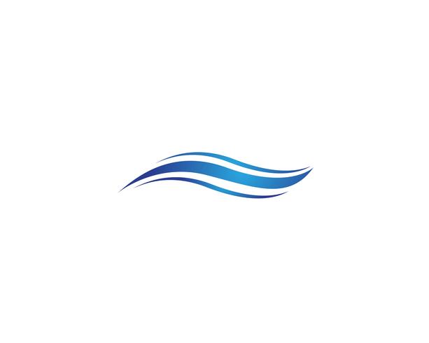 Water Wave symbol and icon Logos vector
