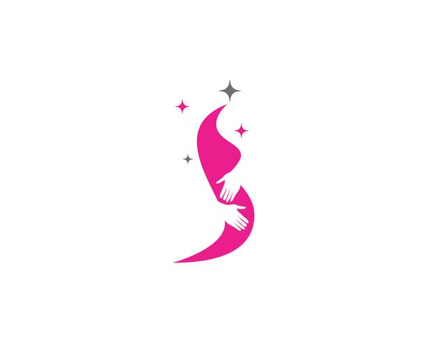 Pregnant logo template vector icon illustration 