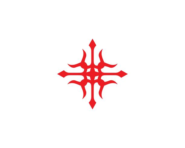 Magic tridenth trisula logo  vector