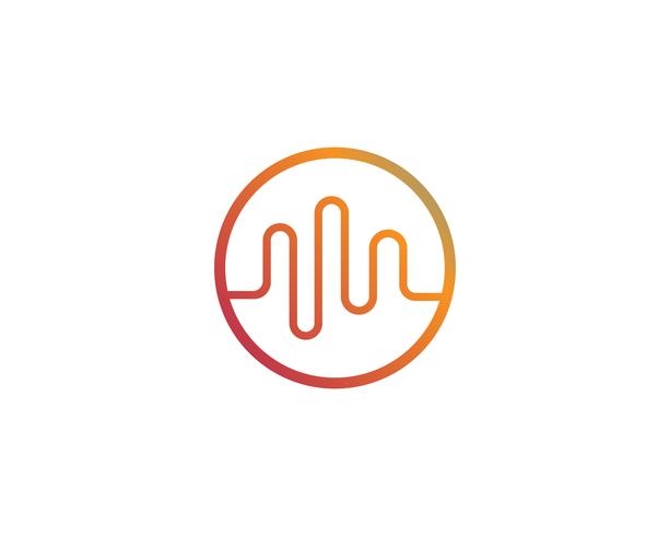 sound wave ilustrations vector