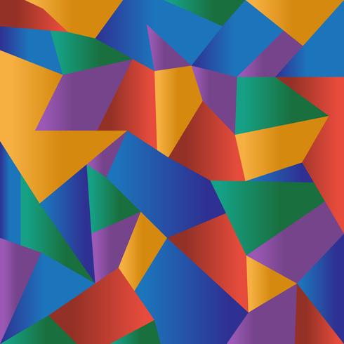 Abstract colorful polygonal mosaic background vector