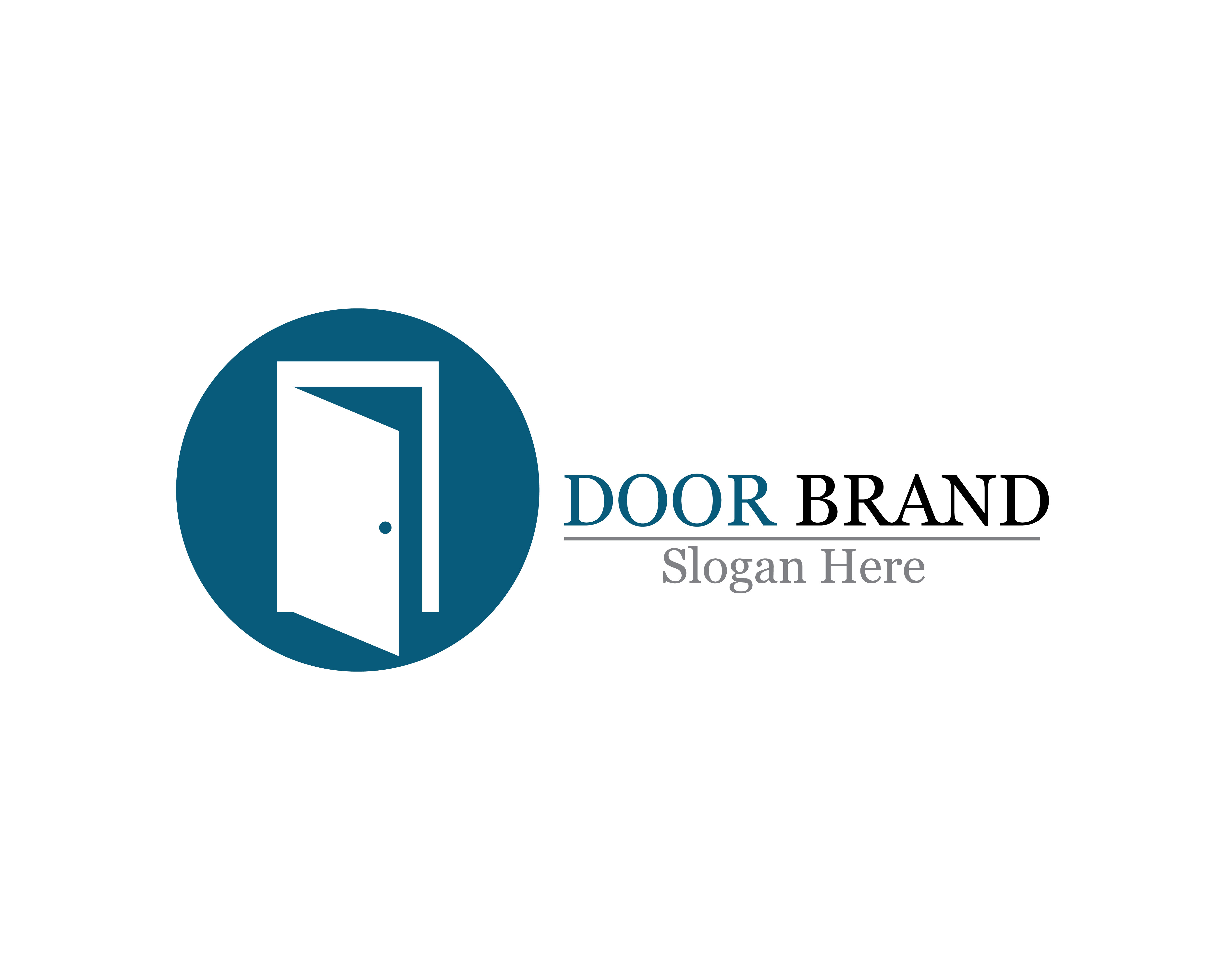 door logo vector template illustration 626294 Vector Art at Vecteezy