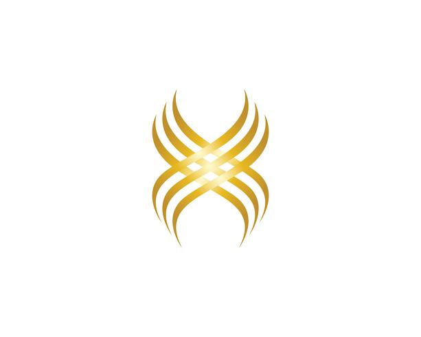 Hair wave logo vector ion template illustrations